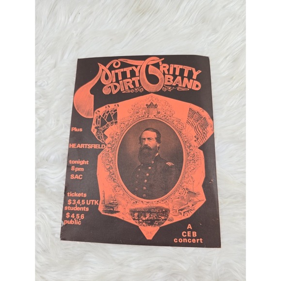 Other - Nitty Gritty Dirt Band / Heartsfield Rare Original Promo Poster Homecoming 1974